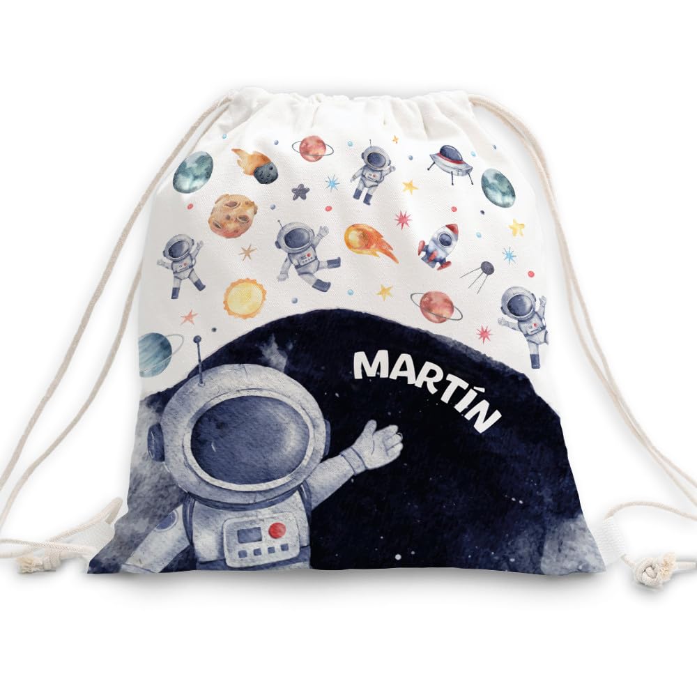 Transparent Gift Mochila Infantil Personalizada con Nombres para niños y niñas. Mochila cuerdas con diseño de Saco para guardería. Saco para colegio. Mochilas Vuelta al cole
