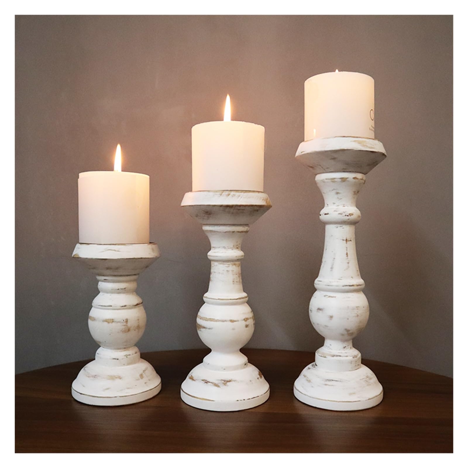 Portacandele In Metallo Bianco - Per Candele A Stecca, Set Da 12, Design Moderno - Foto 9