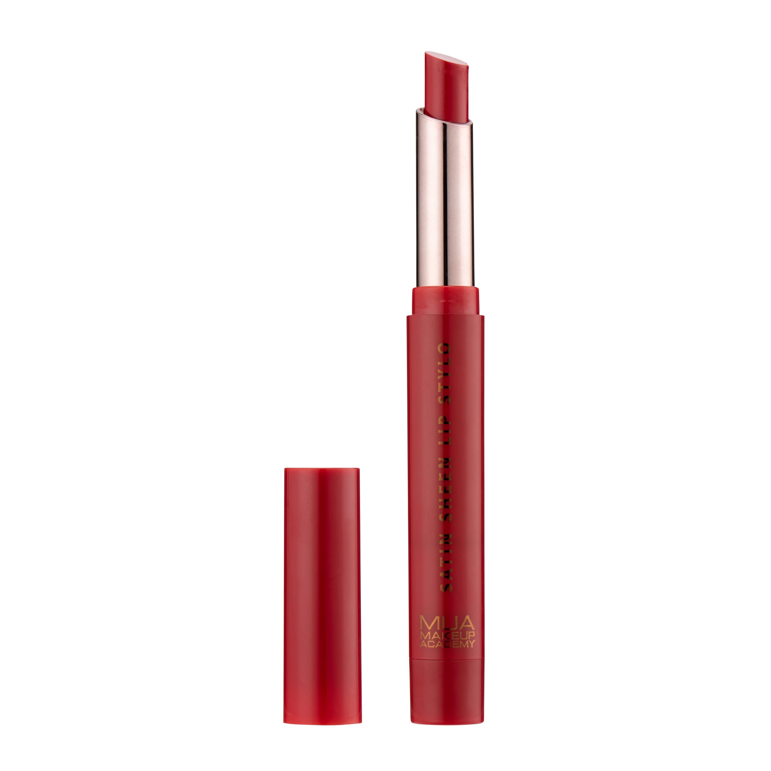 MUA Makeup Academy Satin Sheen Lip Stylo Lipstick, Razzleberry, Vegan & Cruelty Free
