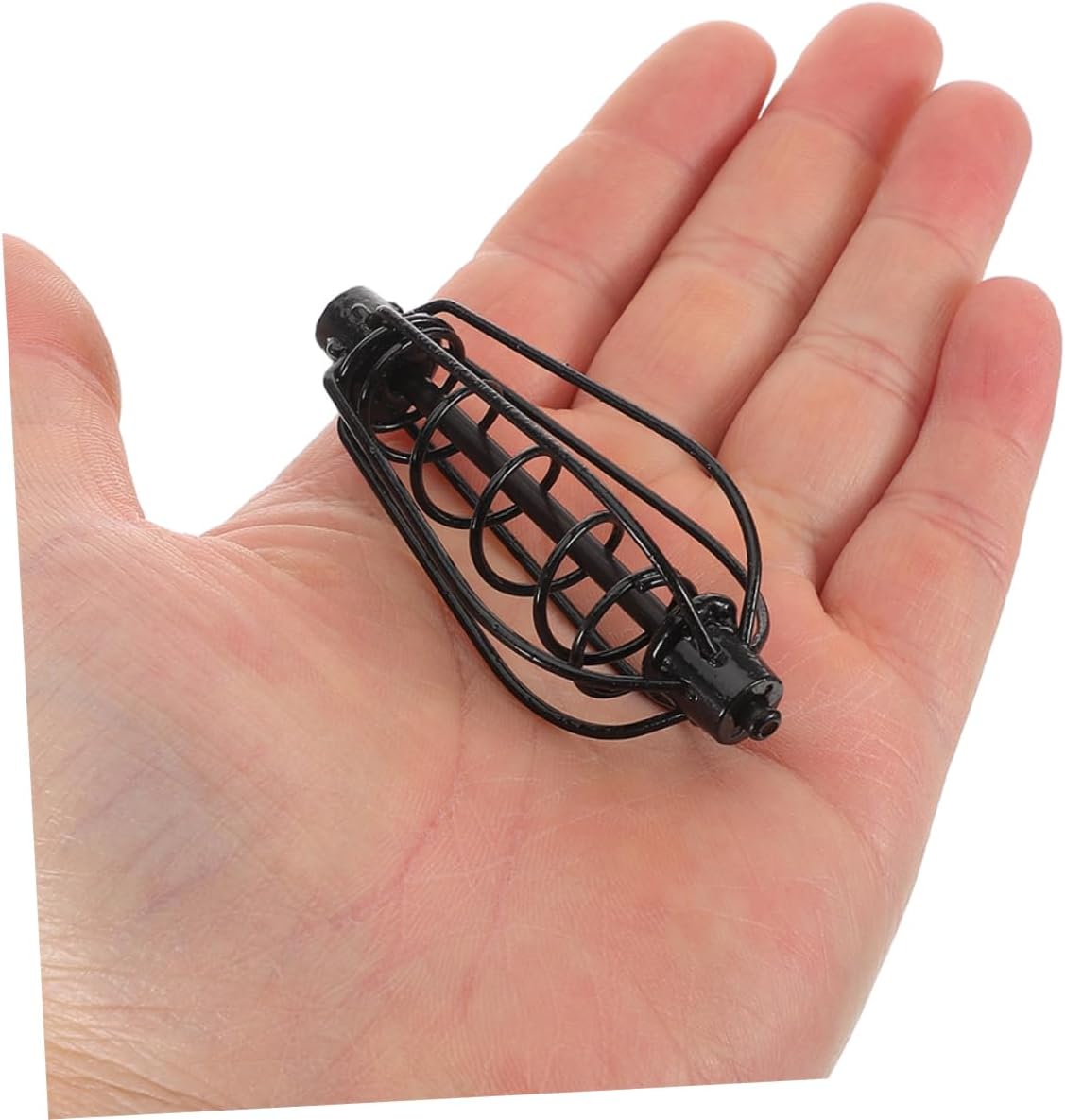 Toddmomy 8pcs Heavy Duty Fishing Feeder Spring Loaded Bait Cage for Freshwater Saltwater Angling Electroplated Design for Durability Efficient Bait