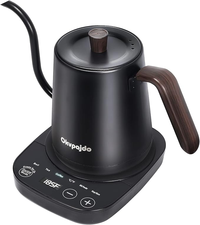 Electric Gooseneck Kettle PourOver Coffee and Tea Kettle