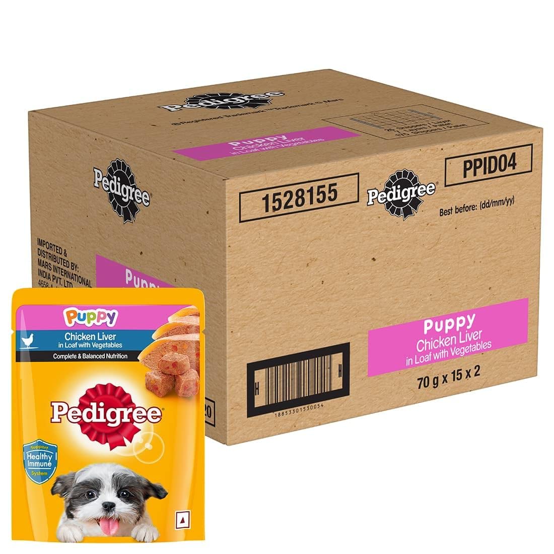 Pedigree Puppy Gravy- Chicken Liver in Loaf with Vegetables 30Pcs (B0BZMTHNCZ) Amazon Price History, Amazon Price Tracker