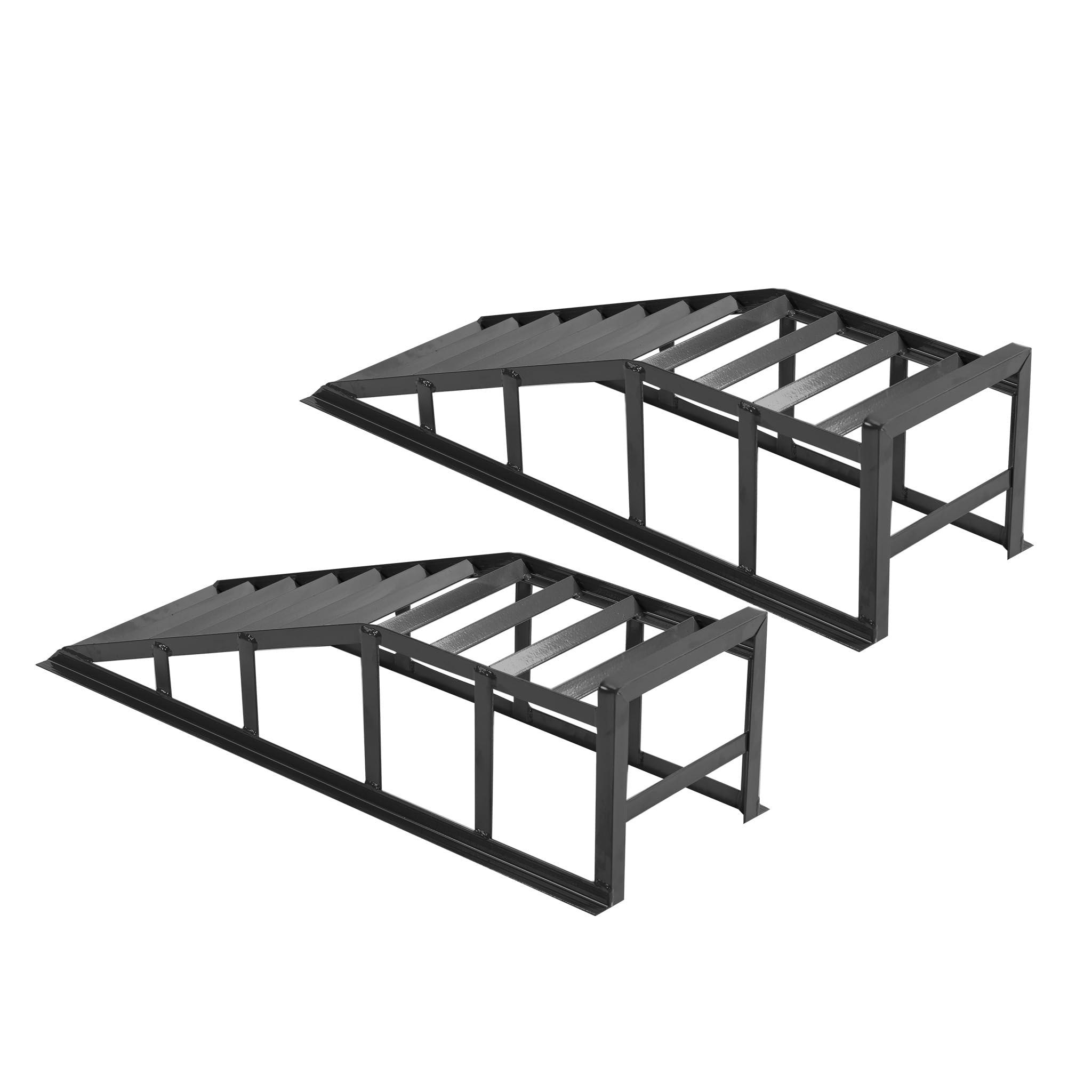 Zestaw 2 stalowych ramp podnoszących hydraulikę, szara