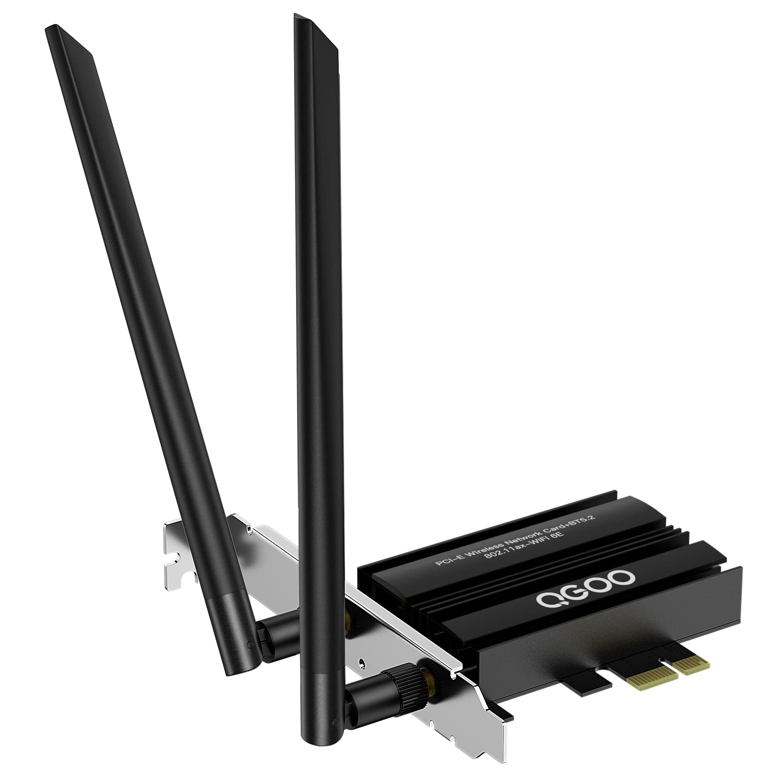 Buy WiFi 6 Card PCIe 3000Mbps, QGOO Wireless Adapter with Bluetooth 5.0
