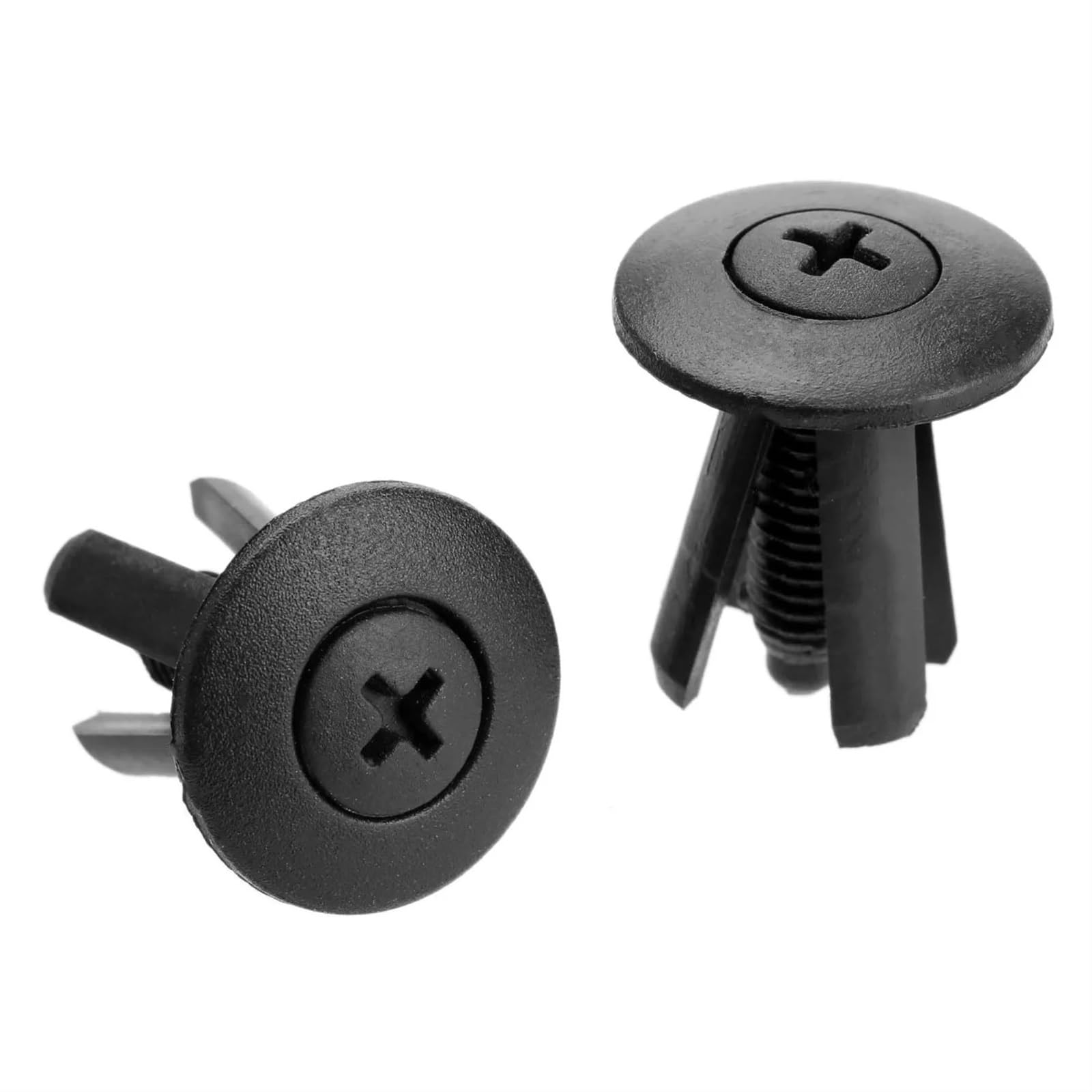 YTQMoreBNZ 50Pcs Auto Door Trim Bumper Panel Fender Plastic Rivets Clips Fit 8mm Hole Push Type Fastener Fairing Clips Retainers For Toyota