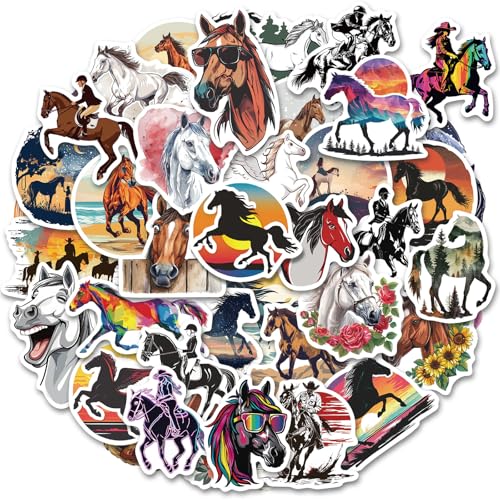 100 Pcs Horse Stickers for Kids Girls Women Cool Decorations Gifts