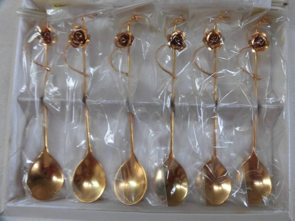 バラ装飾 スプーン、925 ドイツ ヴェーエムエフ社 薔薇のシルバー