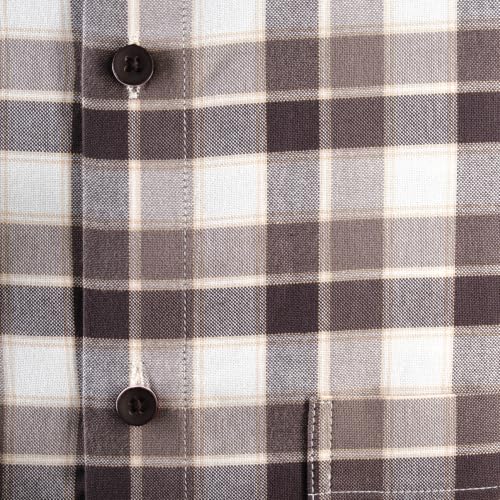 Image of 7-DAYS Men's Premium Check Shirt - 100% Cotton, Tailored Fit (Between Slim & Regular), Full Sleeve, with Pocket - Smart Office & Casual Look