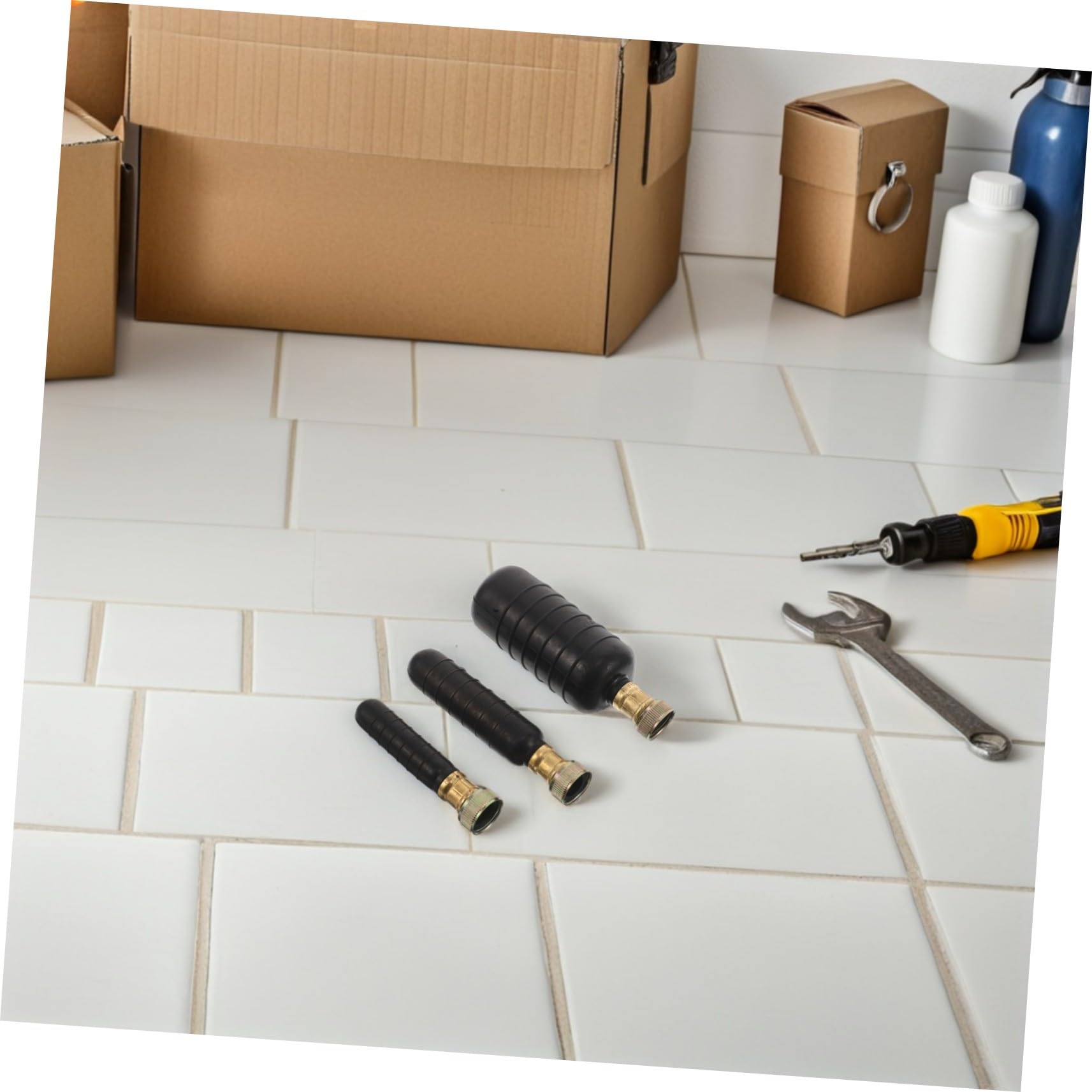 DOITOOL Kit De Drenaje De 3 Piezas Para Piscina Desagüe De Alcantarillado Desatascador De Tuberías Desagüe De Piscina Desatascador De Ducha De Goma Color Negro