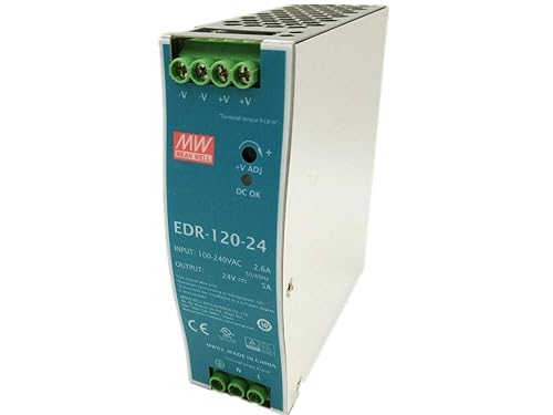 Miniatura 6 de MEAN WELL EDR-120-24 Fuente de alimentación de riel DIN de salida única 24V 5 Amp 120W