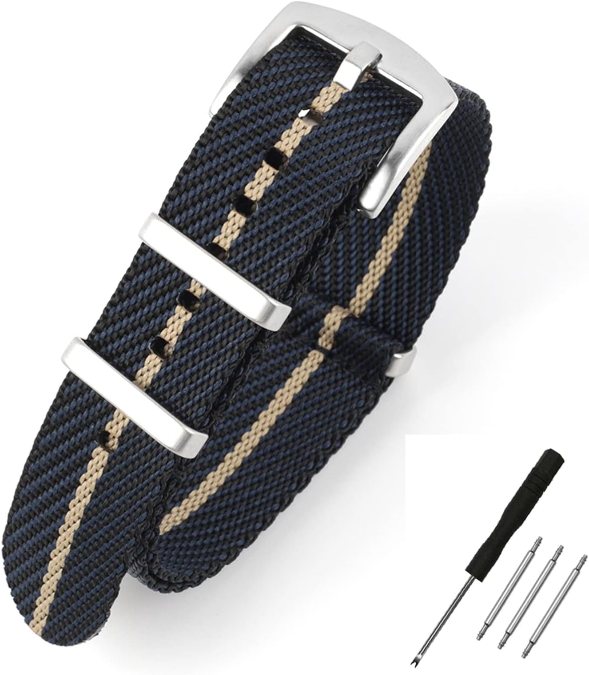 WOUKUP Premium Weave Nylon Watch Band 20mm 22mm Replacement Military Watch Straps for Men - Image 5
