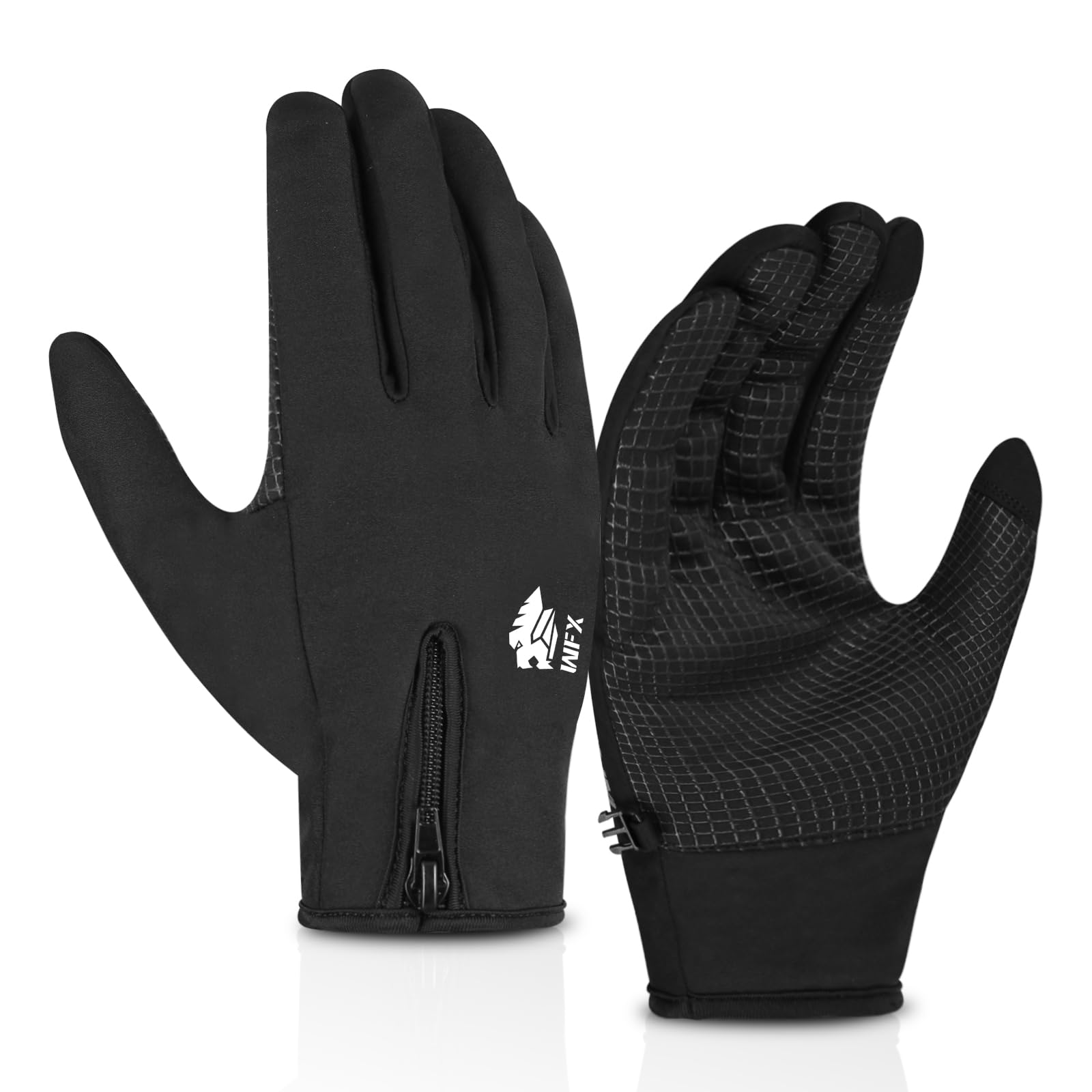 Guantes de running térmicos antideslizantes para pantalla táctil para hombre y mujer