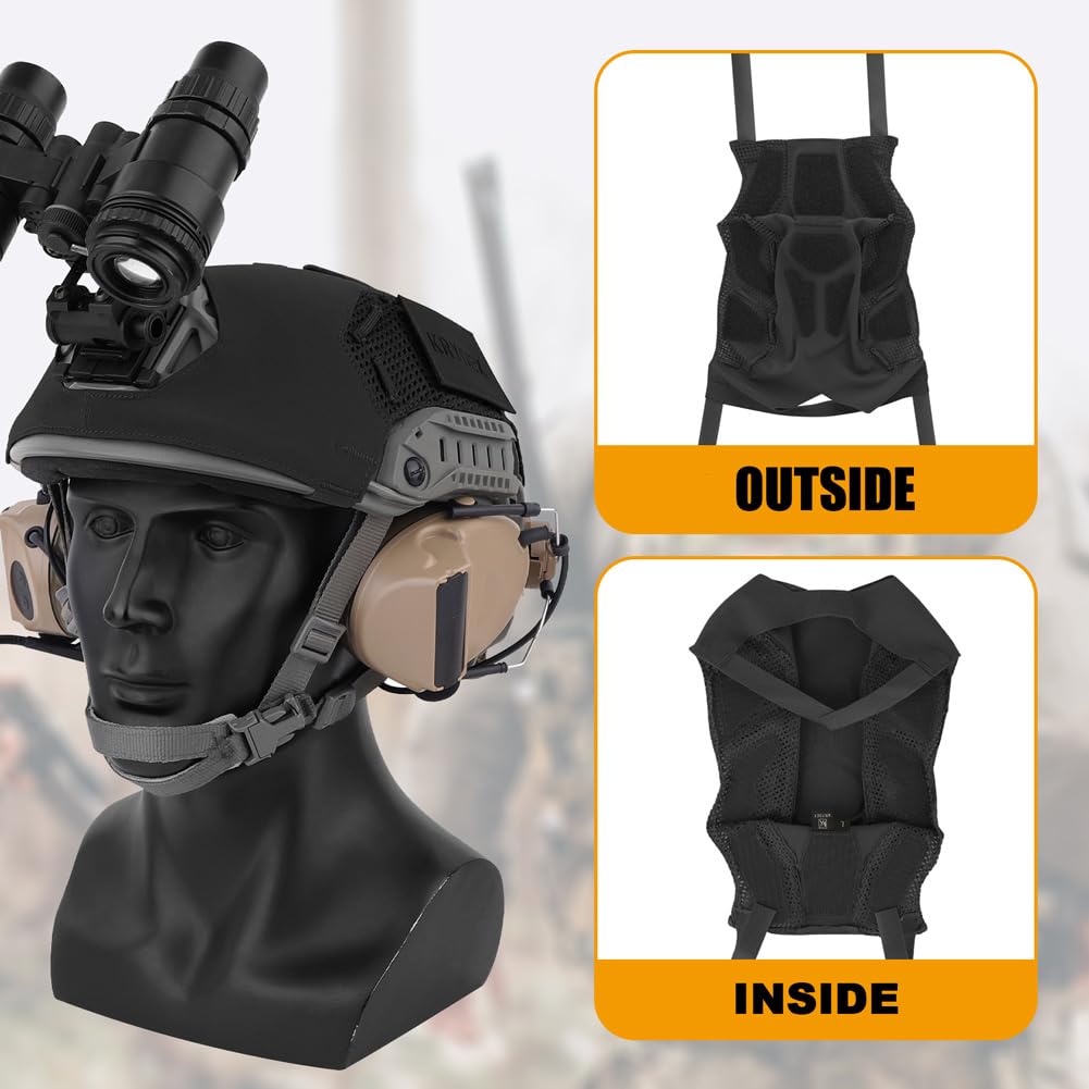 Funda táctica para casco rápido marítimo talla M L XL airsoft paintball