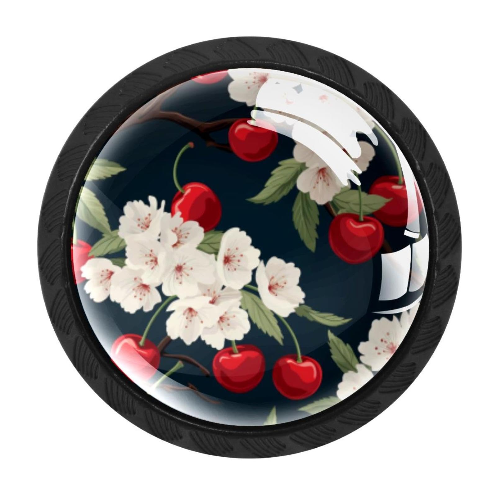 Chenzzzz Multicolored 04 4 Pack Cherry Drawer Knob Cabinet Hardware
