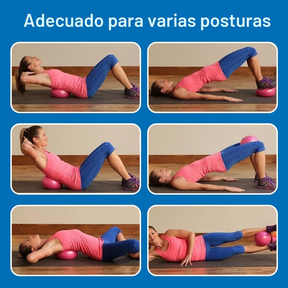 HIKPACKER Pelota Pilates 20 cm, Pelota Inflable para Yoga y Gimnasio
