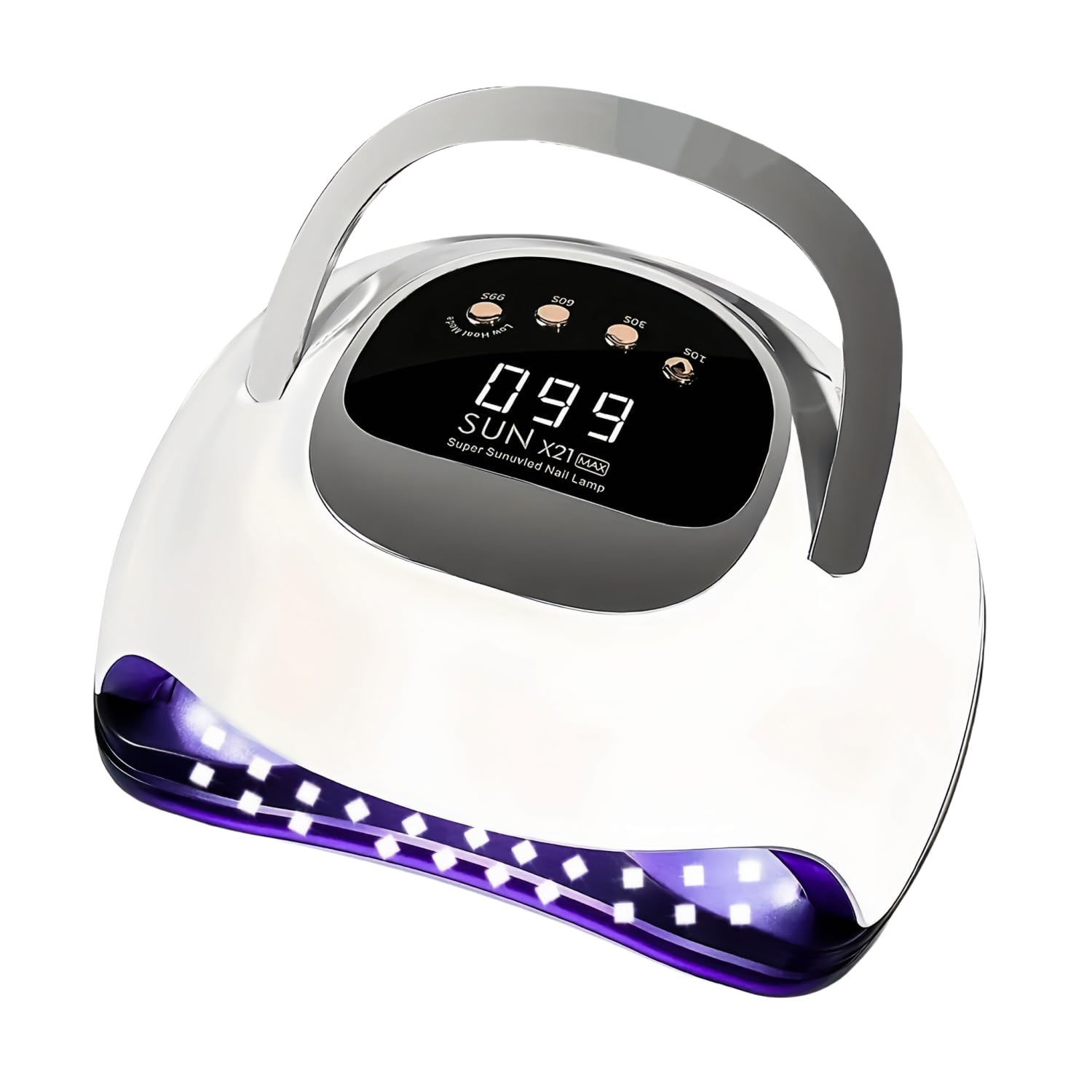 Lampe UV Pour Ongles en Gel, Lampe UV Professionnelle Pour Ongles 320W avec 72 LED, Capteur Automatique, 4 Minuteries