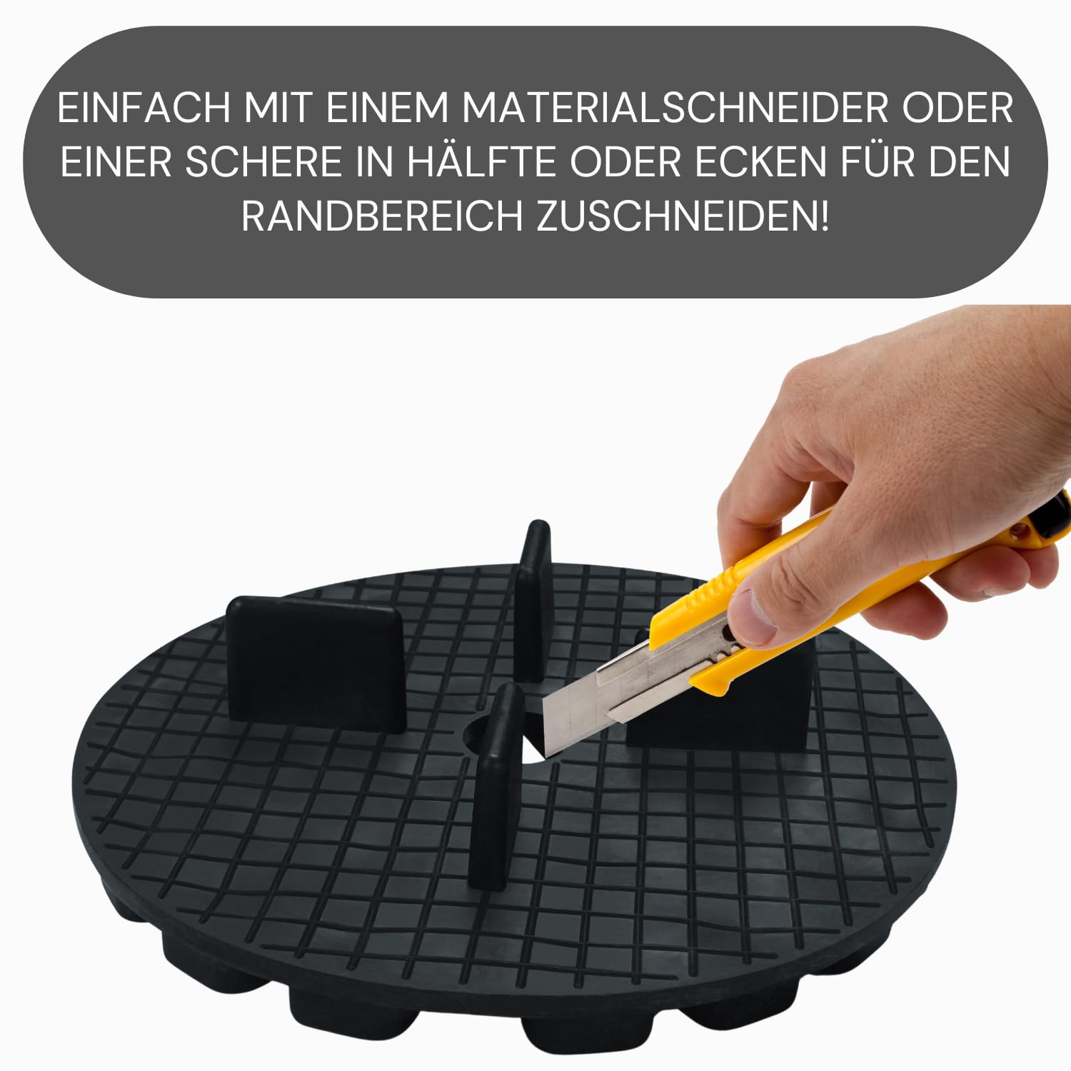 50 Stück ISTA TOOLS Gummi Plattenlager Stelzenlager Terassenlager Terrassenplatten abstandshalter, Stelzlager Terrasse