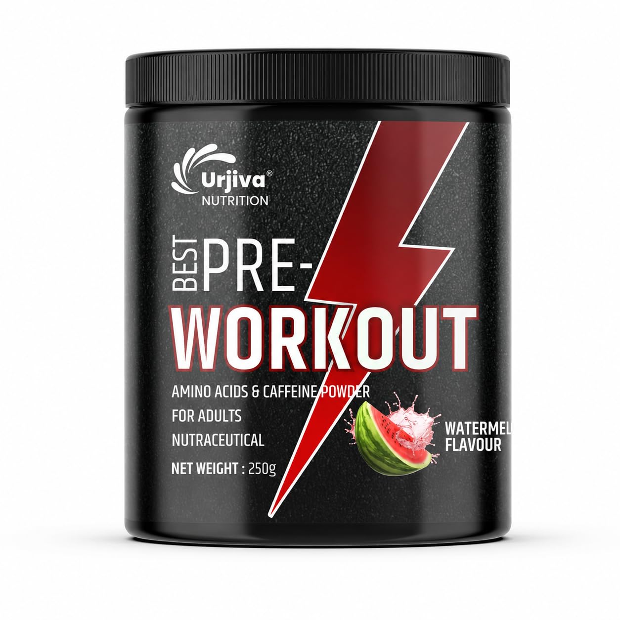 Pre Workout Powder 250g Watermelon Flavour Energy Focus Strength Endurance Booster With Creatine Caffeine Beta Alanine Citrulline Taurine BCAAs Gym Training Supplement-image-15