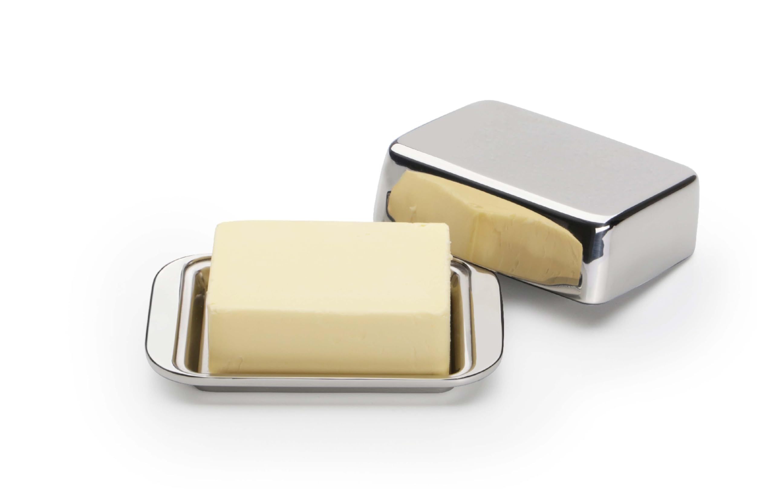 Weis Beurrier à double paroi en acier inoxydable 14259 pour 250 g de beurre