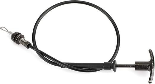 Areyourshop Replacement Hood Latch Release Cable & Handle for Pontiac Firebird/Trans Am 1977-1981 Black