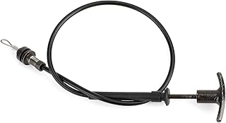 Areyourshop Replacement Hood Latch Release Cable & Handle for Pontiac Firebird/Trans Am 1977-1981 Black