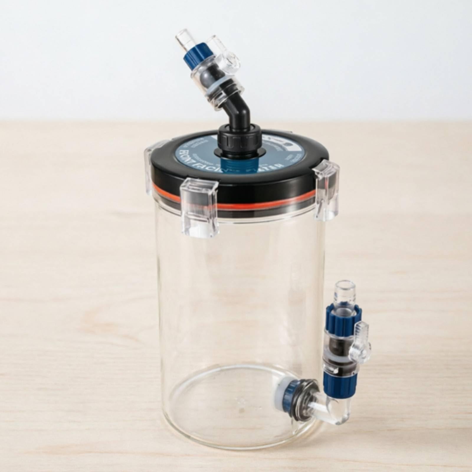 Préfiltre D'aquarium Transparent Préfiltre avec Mousse Filtrante Biologique Canister Filtration pour Aquariophiles, Pré-Filtre Modèle C-240C/20 avec Connecteur