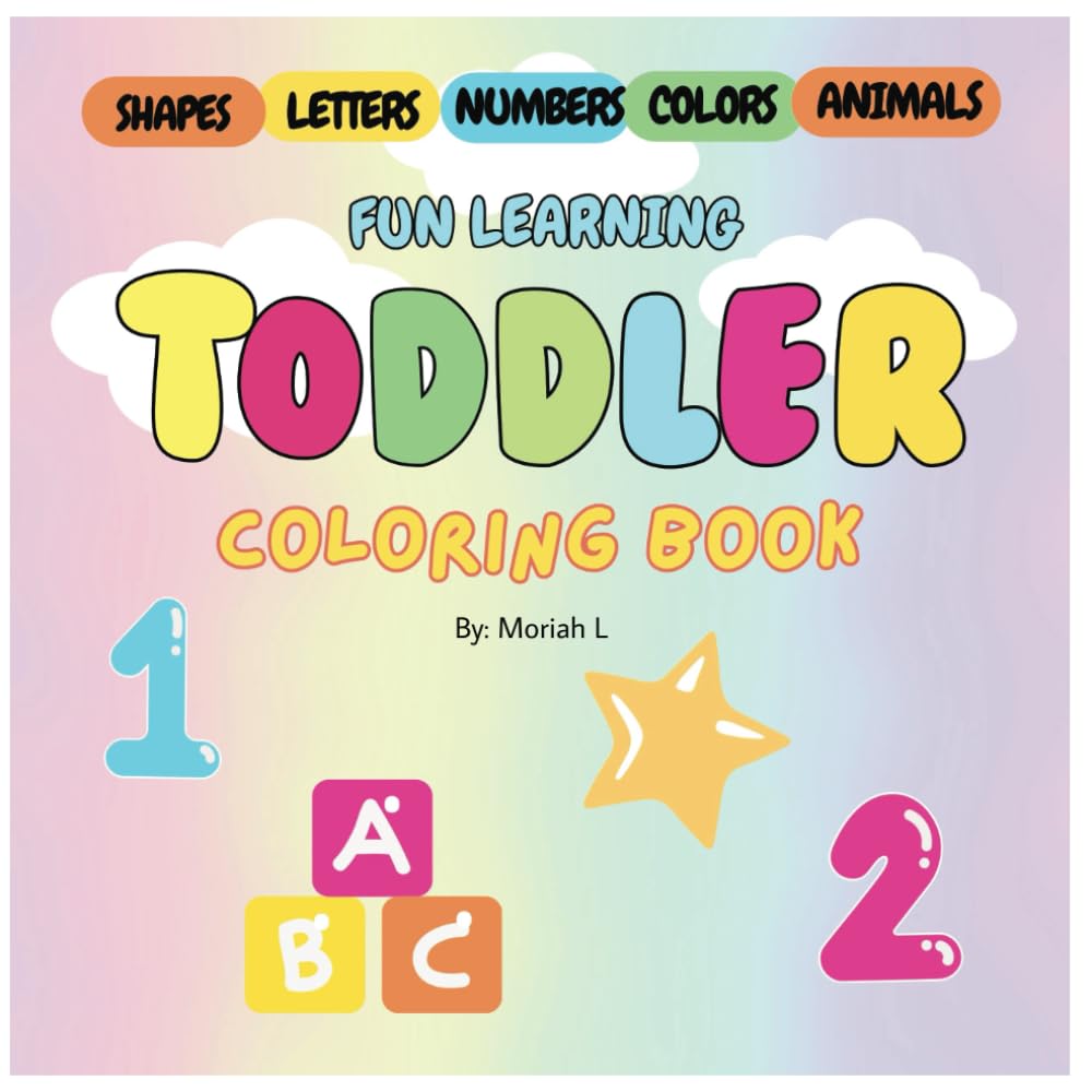 Toddler fun learning coloring book