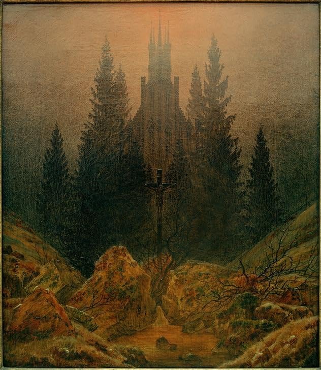 Affiche en toile célèbre peinture murale d'art de montagne 60x90