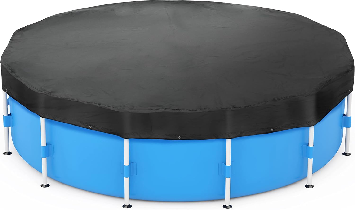 AUKAR Pool Covers for Above Ground Pools 8 Feet Round Swimming Pool Cover, with