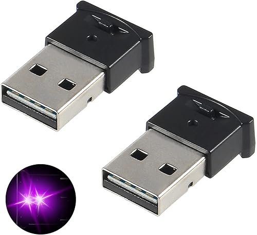 Miniatura 2 de 2 mini luces LED USB, 8 colores ajustables y brillantes, iluminación interior LED RGB para automóvil, luz de ambiente inteligente DC 5 V, luz de