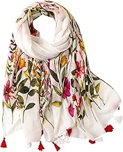 FAIRYGATE Scarf Women Long Winter Spring Soft Warm Scarves for Women Ladies with Tassel Shawls Wraps