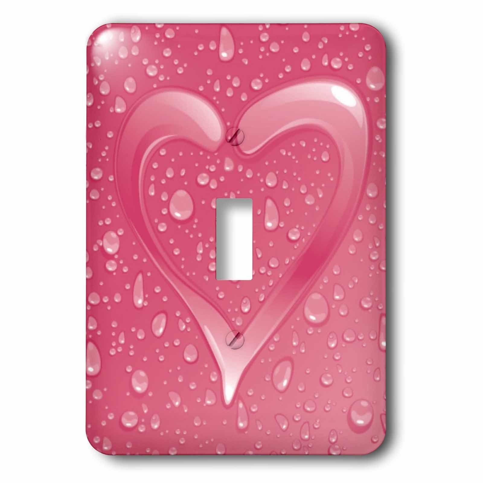 Interrupteur à bascule simple cœur rose parfait pour la chambre de votre enfant