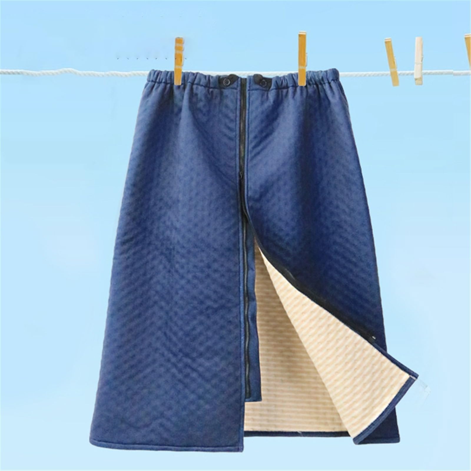 Lavabili Traverse Letto Anziani per Incontinenza Adulti Gonna per Urina Cuscinetti per Pipì Riutilizzabili Telo Impermeabile Letto con Cintura Regolabile(L 70cm,Navy-Padded)
