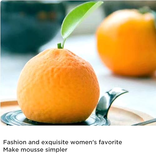 Miniatura 3 de Molde de silicona naranja para hornear pasteles de mousse de frutas, chocolate, postre, pudín, gelatina, molde de helado, molde de decoración de