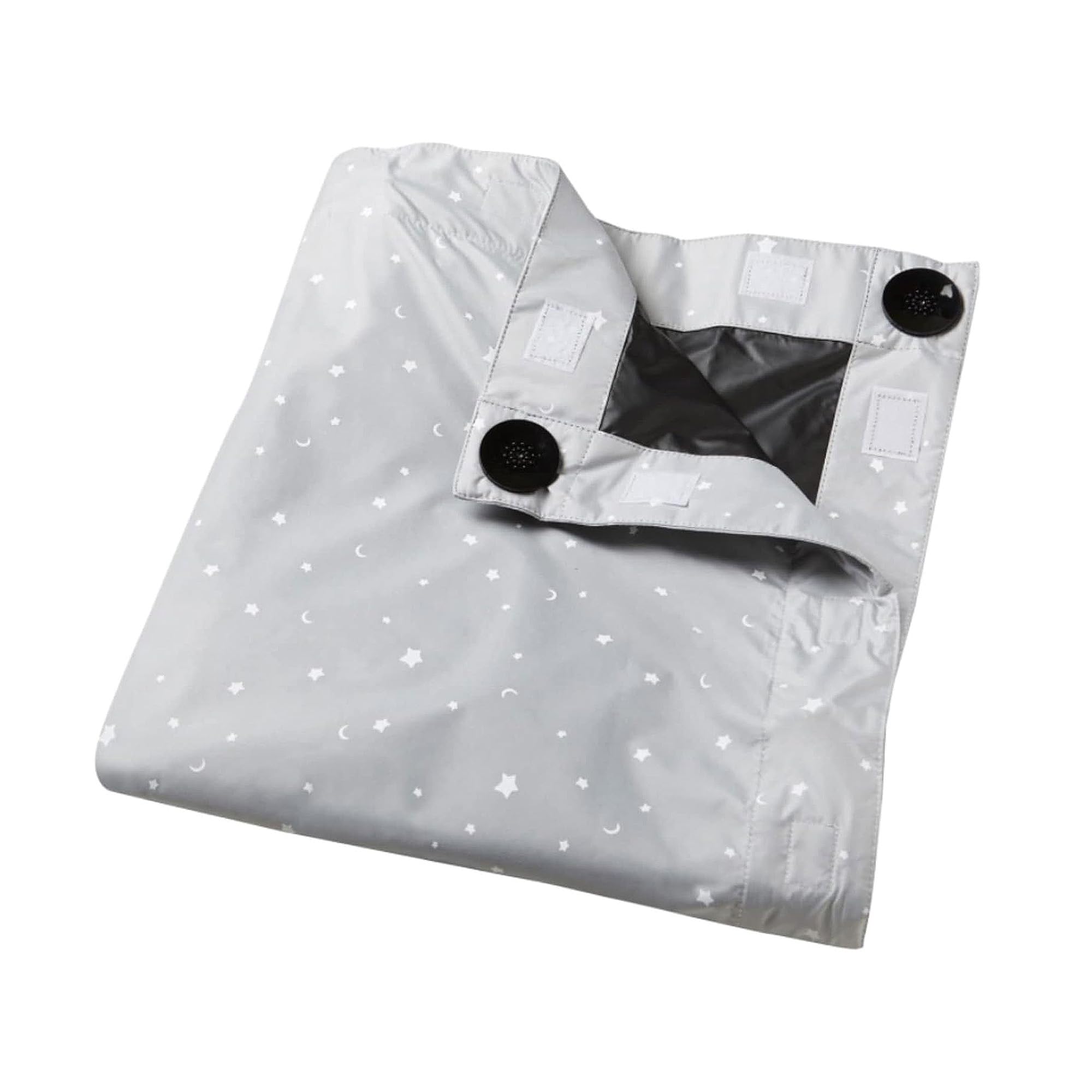 Tommee TippeeSleeptight Portable Blackout Blind with Stick and Twist Suction Cups, Adjustable and Lightweight, Modern Grey Fabric, Large, 130 x 198cm