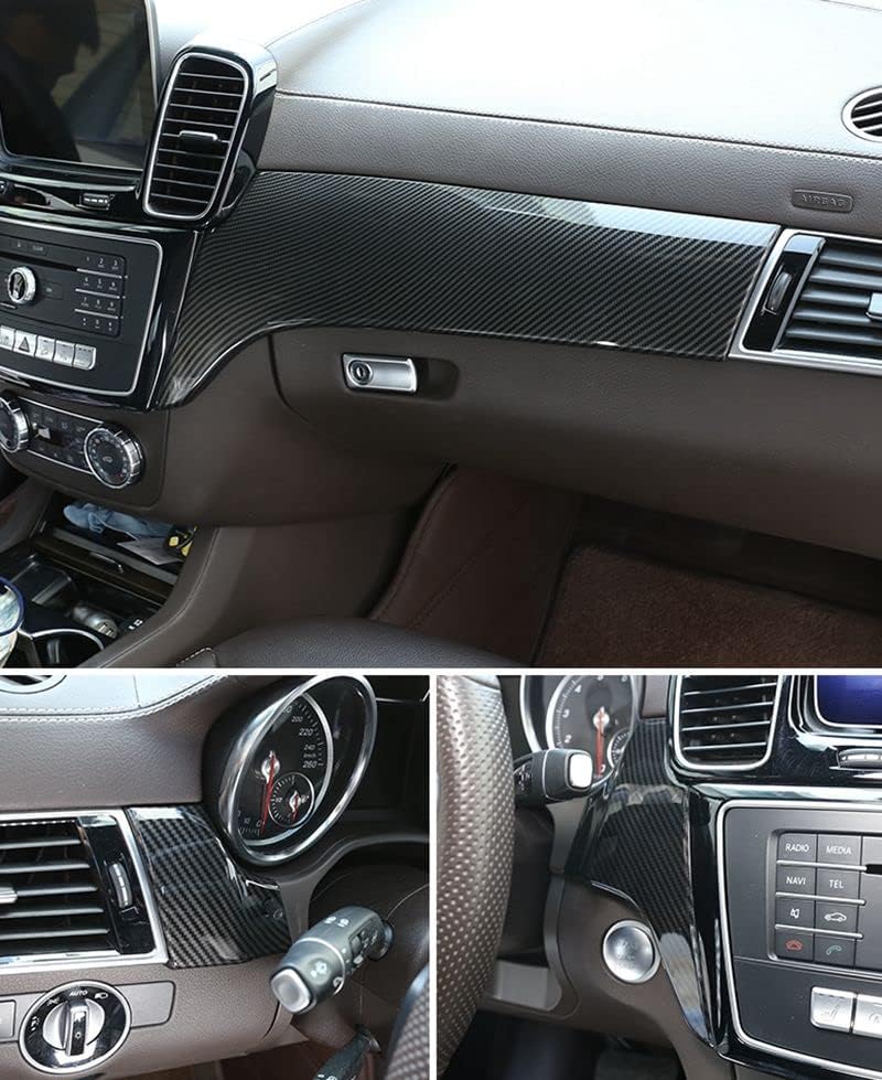 New Protective Dashboard Covers Compatible with Mercedes Benz GLE W166 2015-2019 GLE250 GLE300 GLE350 GLE400 GLE500 (Carbon Look)