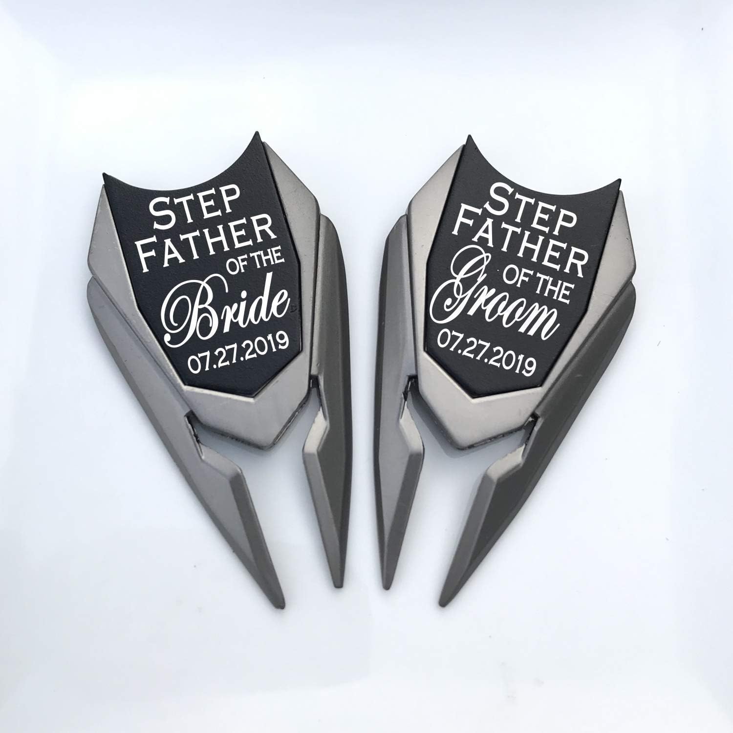 Father of The Bride Groom | Personalized Golf Ball Marker | Custom Divot Repair Tool | Engraved Golfers Markers