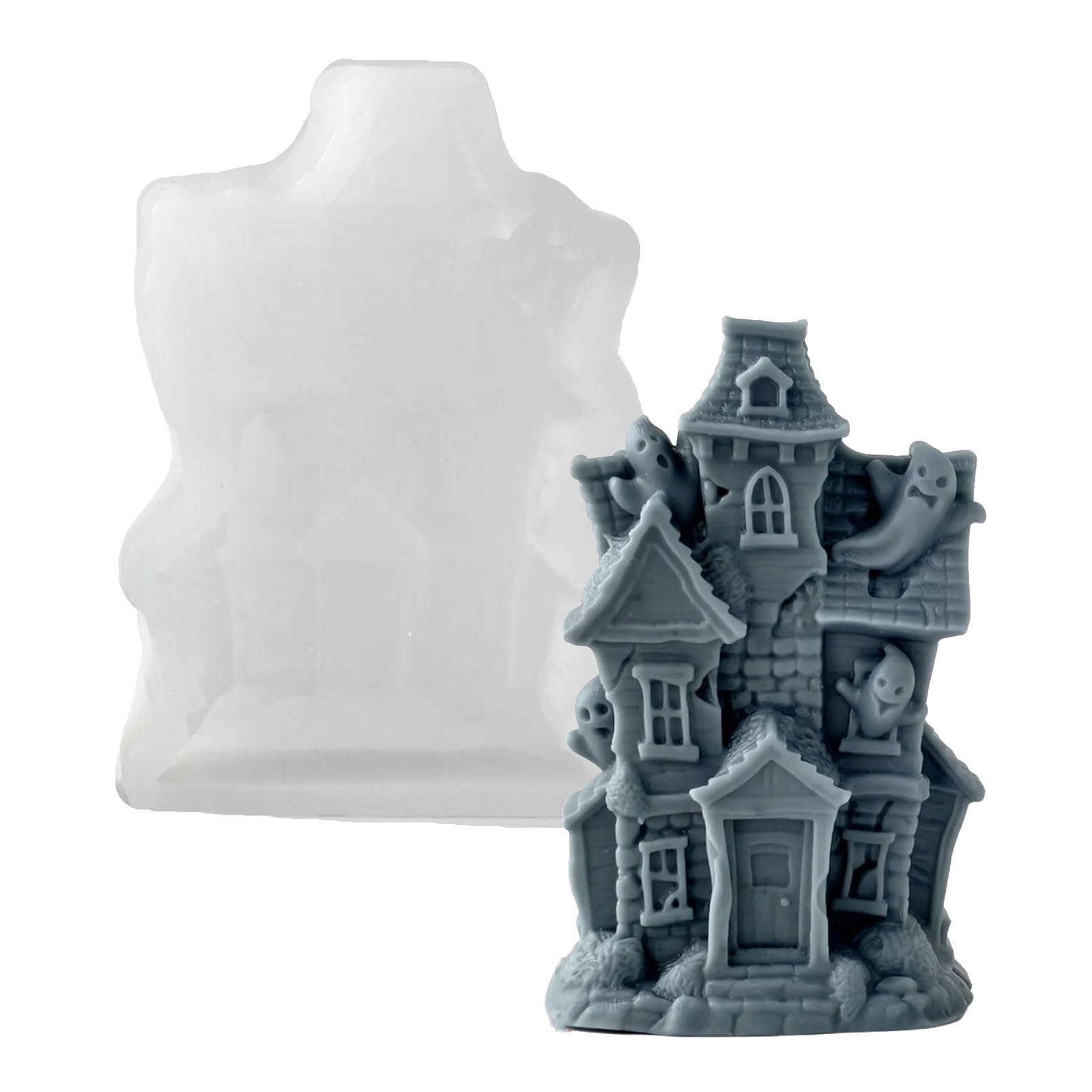 Skull and Tombstone Silicone for and Creation Great for Halloween Home Decoration Gift Making Craft Silicone