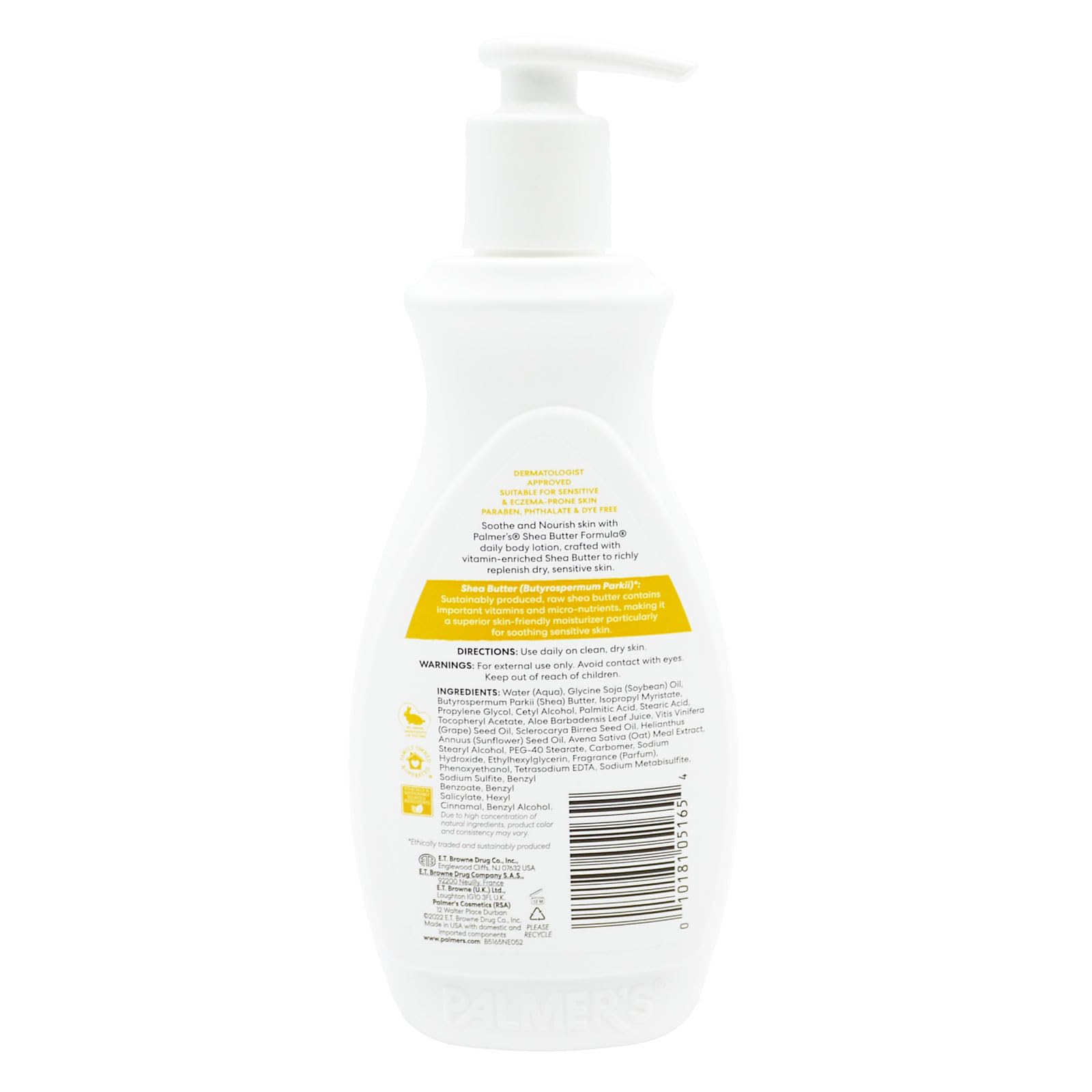 Palmer's Shea Butter Formula Raw Shea Nourish Body Lotion 400ml - Deep Moisturising with Vitamin E, 400 ml (Pack of 1) - Image 3