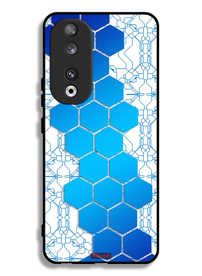 Tolwak Honor 90 Protective Case Cover Honeycomb Hexagon Icon Networks Multicolor