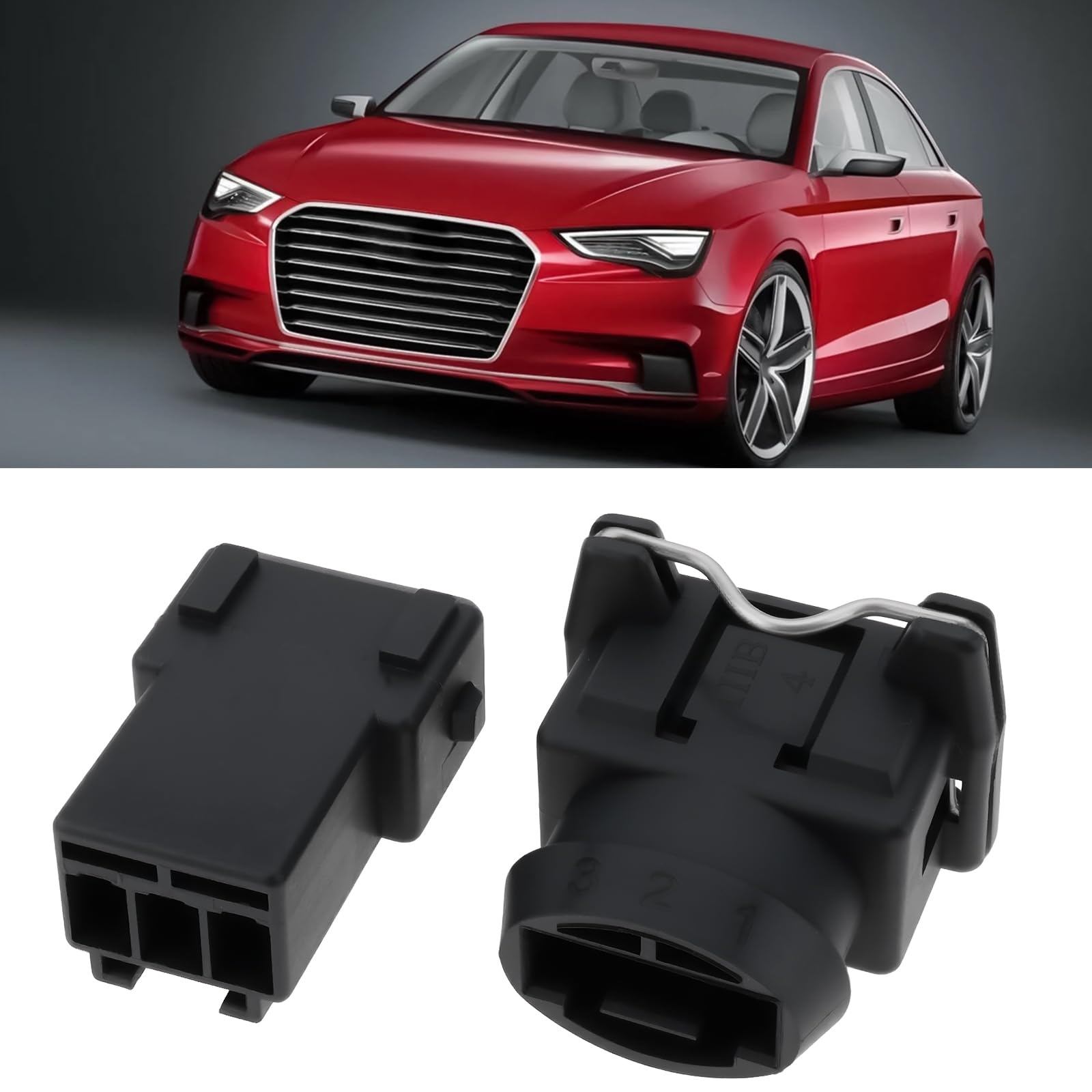 VW Tiguan 5N 5N FL Connecteur De Câblage à 3 Broches Et Courte Longueur