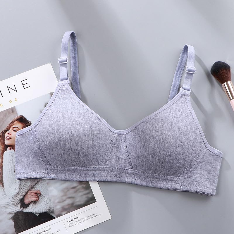 Teen Girls Seamless Training Bra Cotton Bras Adjustable Straps4