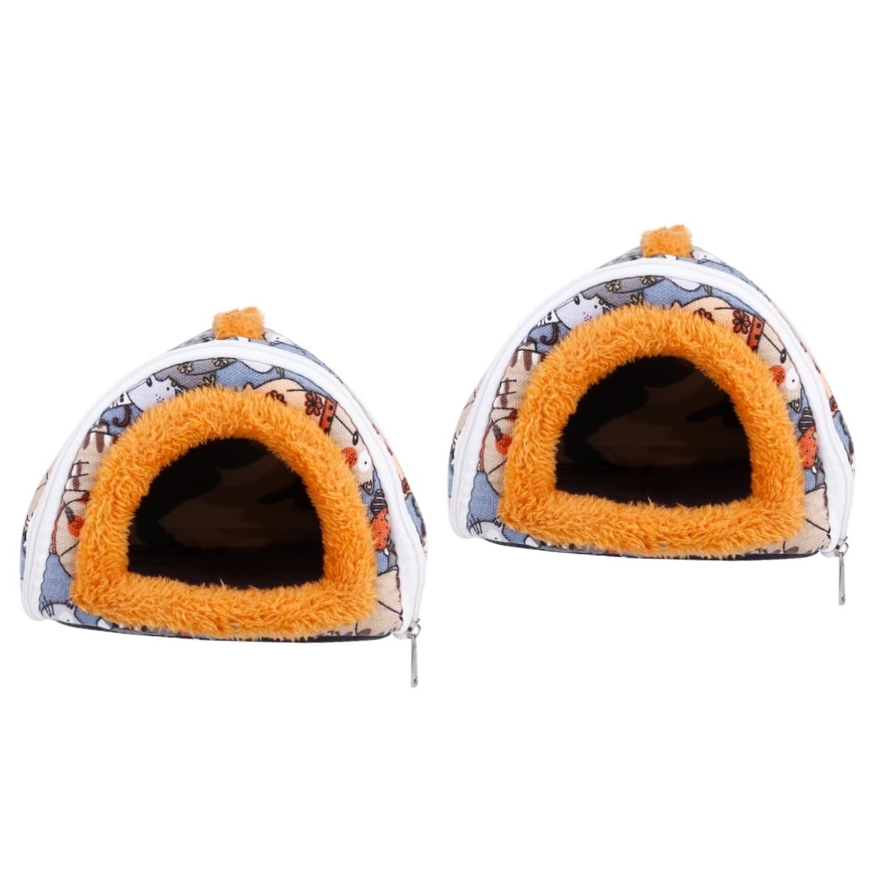 Kisangel 2stücke Warmes Hamster Nest Aus Canvas Und Kuschelhöhle Für Kleintiere Wie Hamster Und Meerschweinchen Für Bett Und Transport Hält Haustiere Im Winter Warm Und Bequem