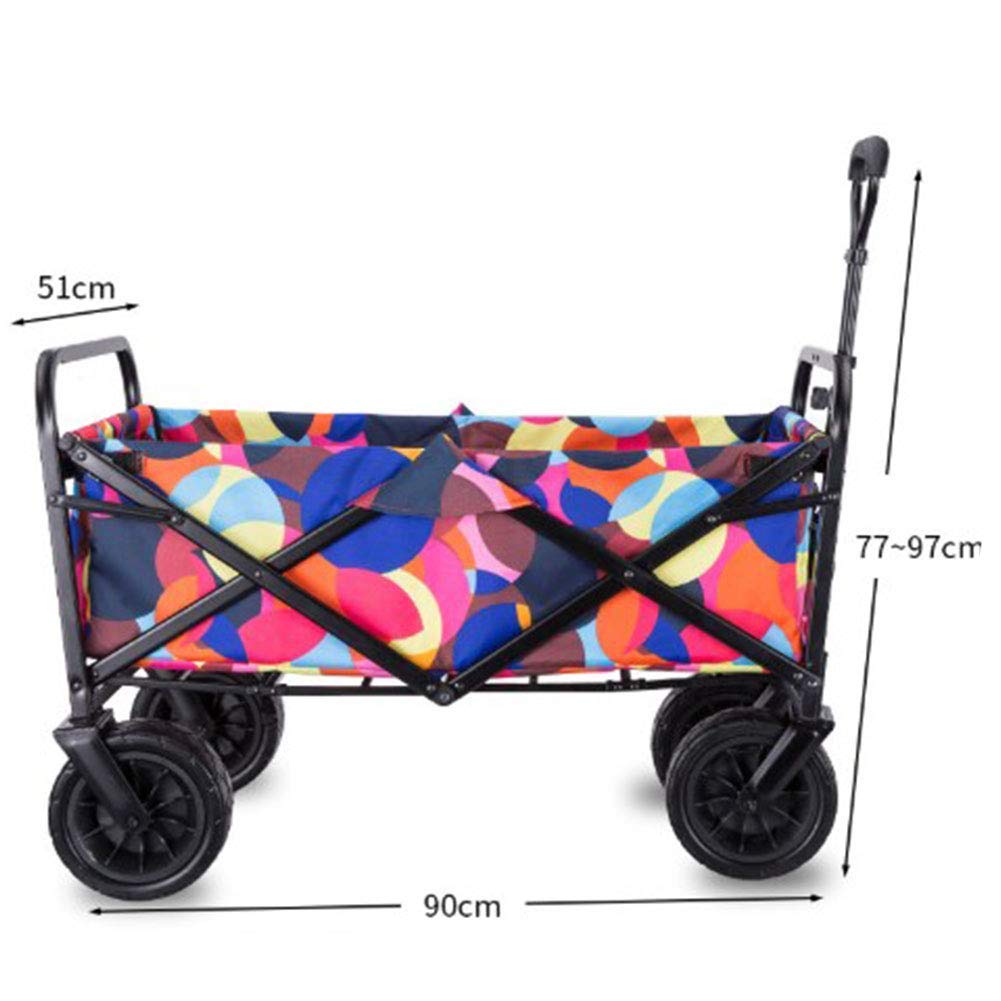 Carro Plegable portátil, Carro de jardín Plegable, Carrito de Compras utilitario, Carro de Hierro, Carro Todo Terreno, Plegable, Plegable