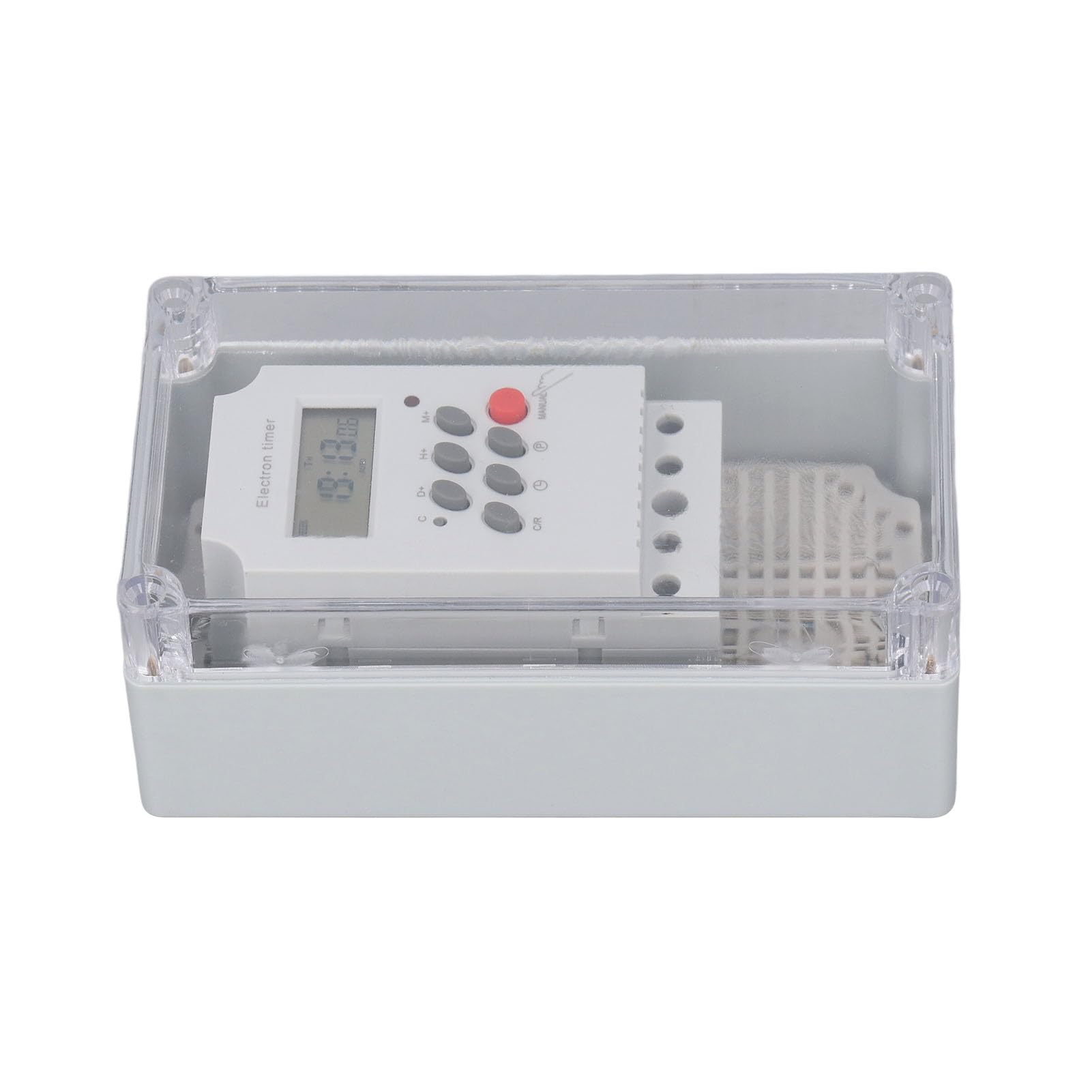 Schwimmbadpumpen-Timer, wasserdichte Digitale Timer-Box, Programmierbarer Zeitsteuerungsschalter für Heizungs-Spa-Motor (Wechselstrom .220V)