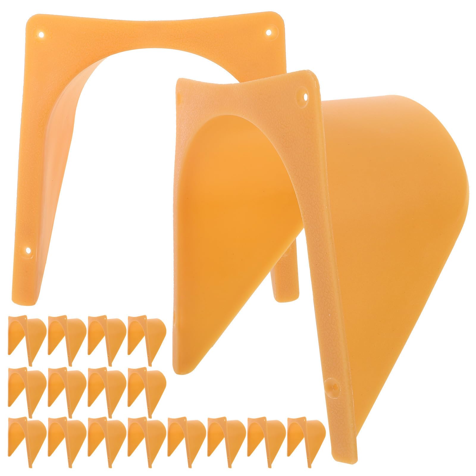 Porte de cage pigeons pour entrée de volière extérieure, plastique orange résistant
