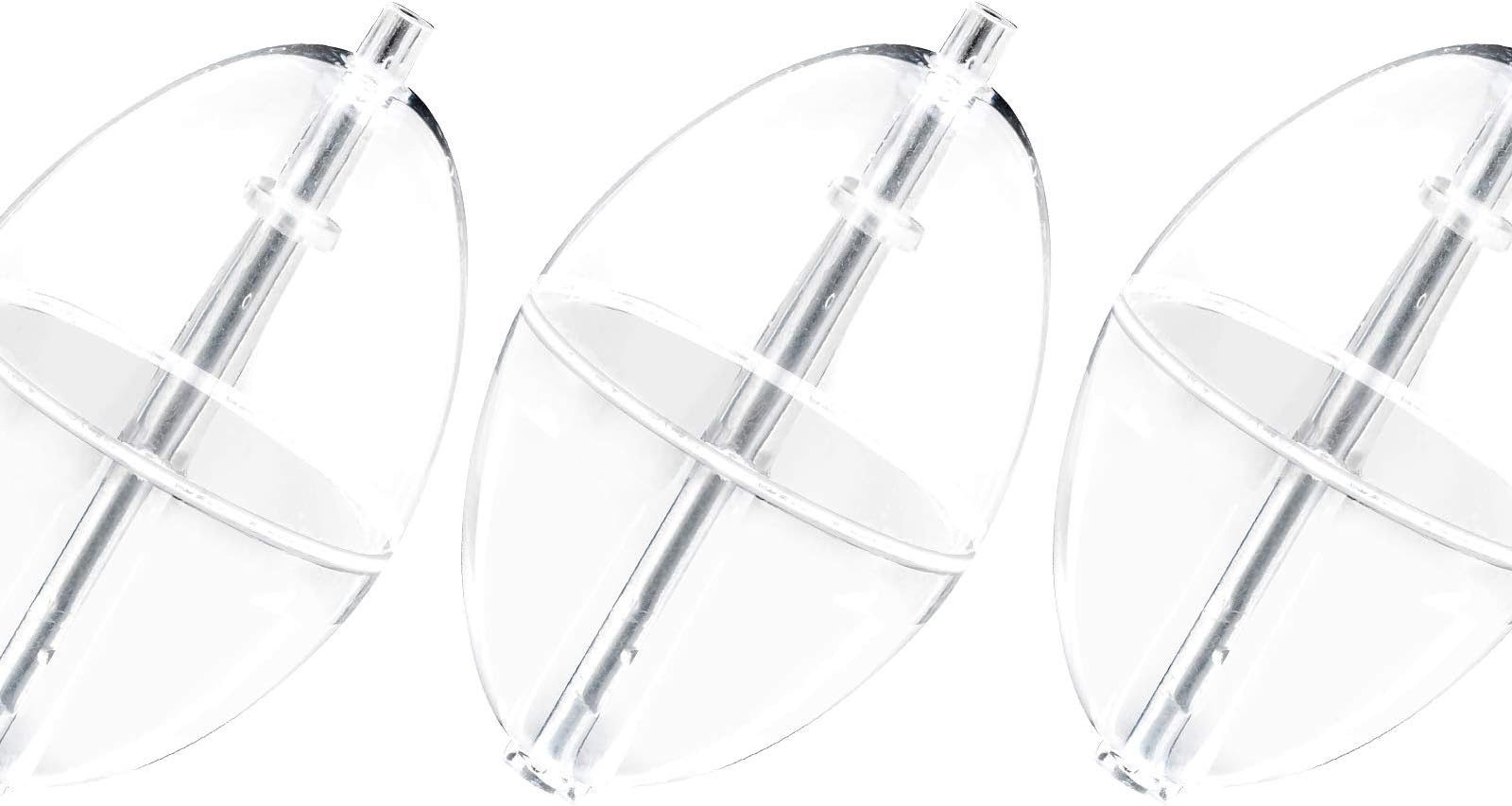 Dr.Fish 10 Pack Fishing Slip Cast Spin Floats Line Float 3 Sizes Fly Fishing Bobbers Oval Floats Bubble Bobber