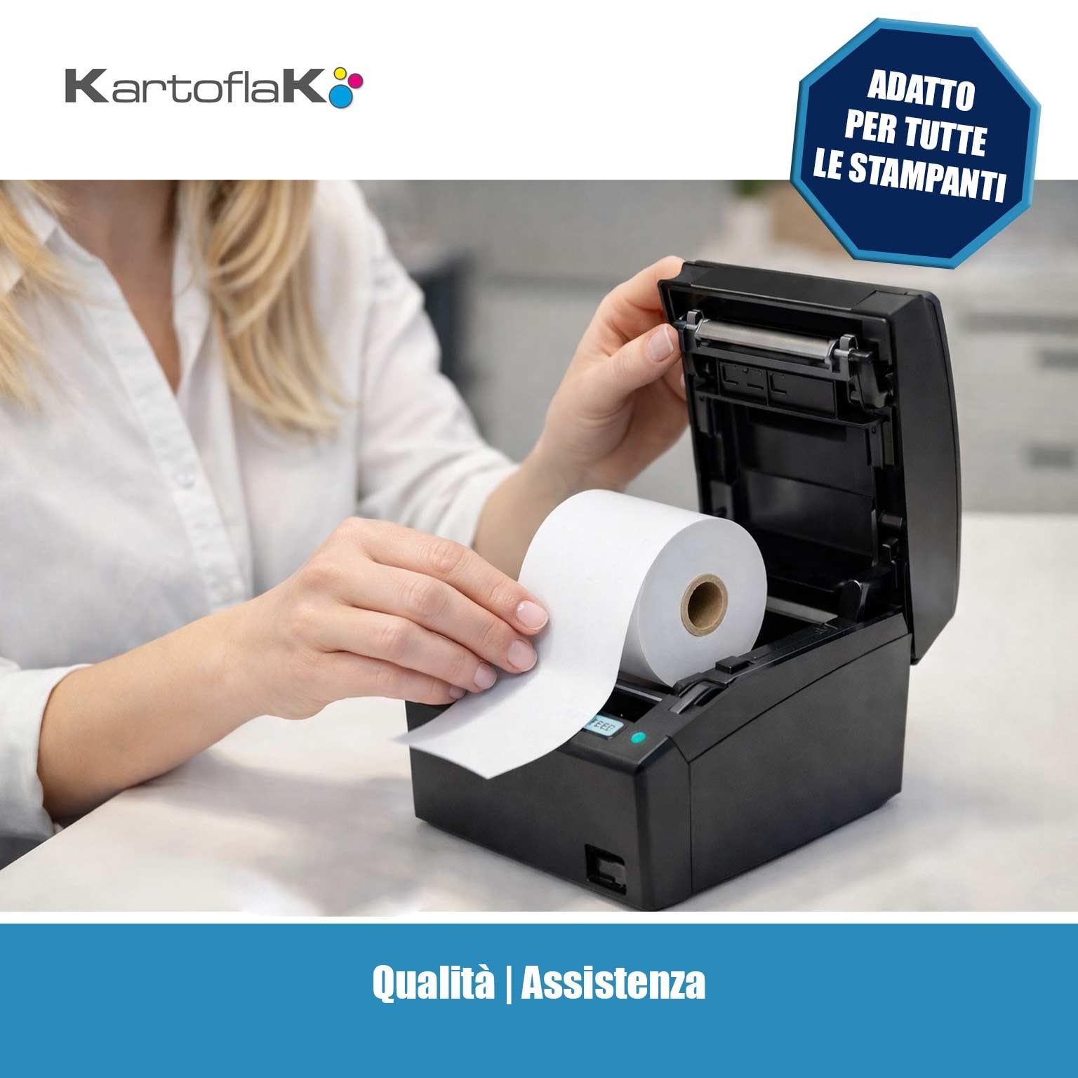 Rotoli Termici 80 mm x 80 metri x 12mm Carta Termica BPA Free Omologata, Scontrini per Cassa Fiscale e Stampante termica, Qualità Italiana, Sale Scommesse, Farmacia (50)