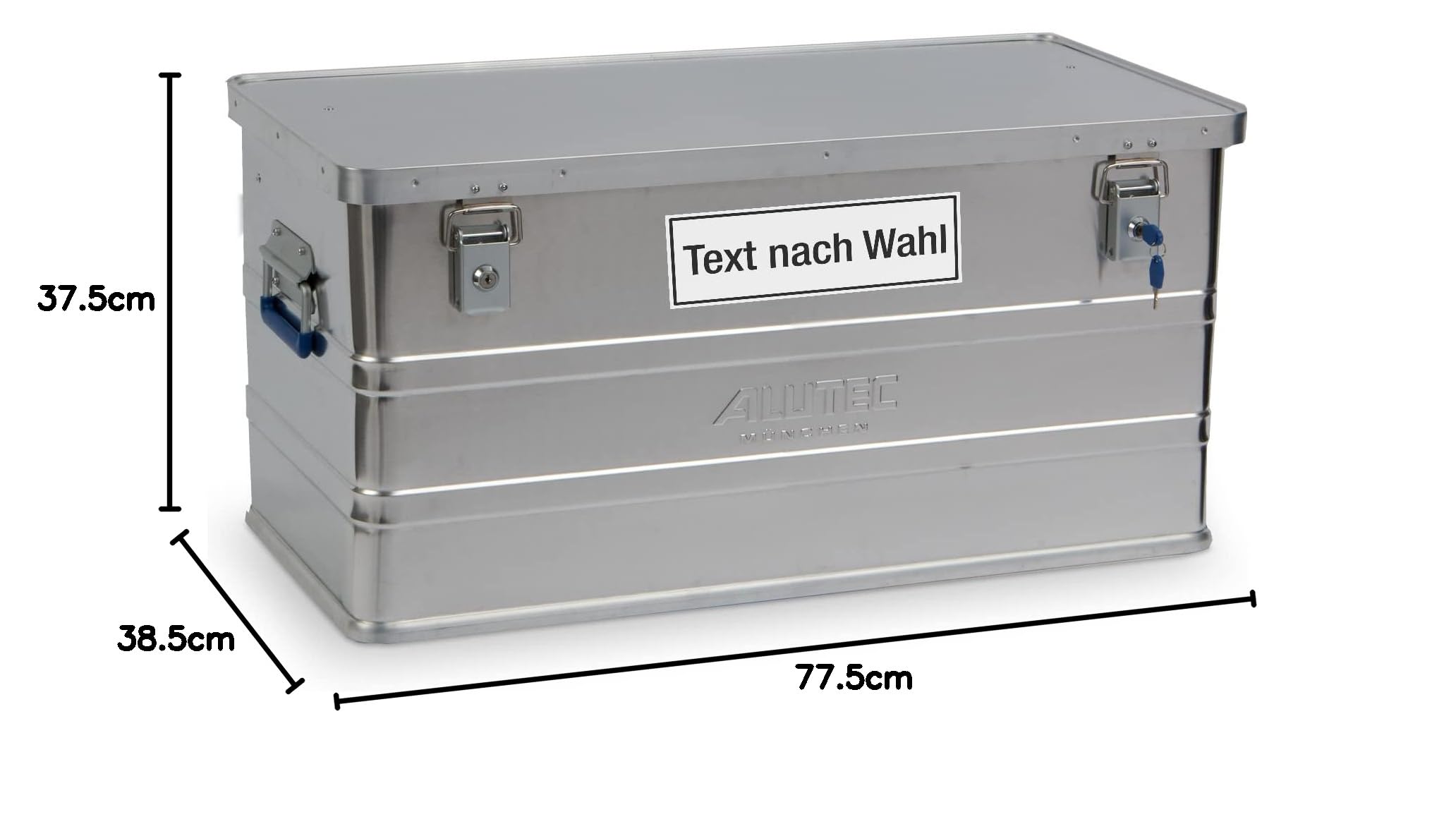 Alutec Aluminumbox Classic 30 Liter – Robuste Transportbox Aus Alu Mit 2 Schlössern & Personalisiertem Aufkleber