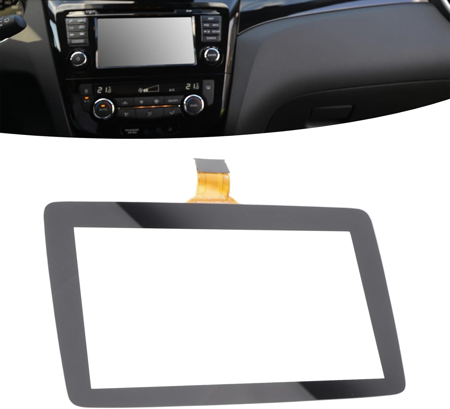 3 Screen Replacement Tablet Replacement Parts Vehicle Mp3 Receivers 7In Display Glass K40005A29F Acrylic Transparent Replacement For 3 2014‑2016 Car Audio